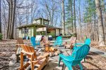 Whispering Pines has magical outside space with a slew of amenities for you to enjoy